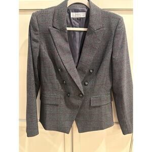 Tahari Women's Grey/Red Blazer Jacket Size 6